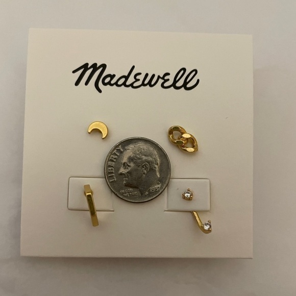 Madewell Mix & Match Earrings Set Vintage Gold - Picture 12 of 12